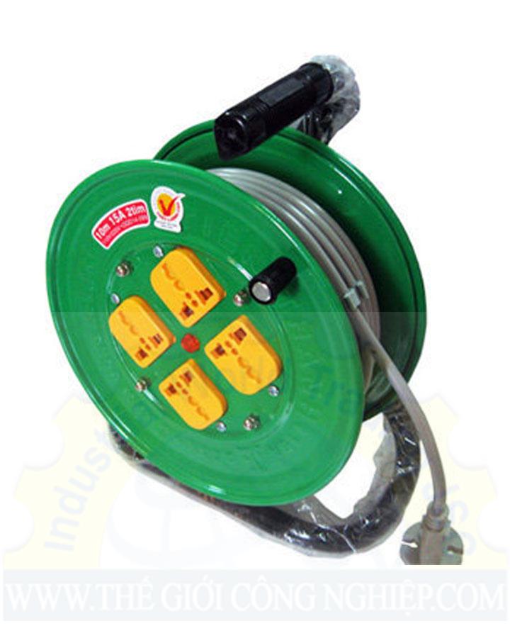 Ổ quay công nghiệp 15A-250V dây dài 20m 