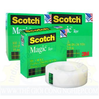 Băng keo 1 mặt 3M Scotch Magic 810 