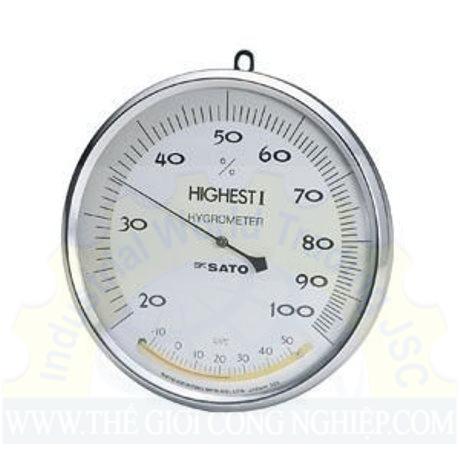 Đồng hồ đo nhiệt độ và độ ẩm SK-Sato  Highest I   , dải đo nhiệt độ -10 đến 50°C , dải đo độ ẩm 20 đến 100%rh