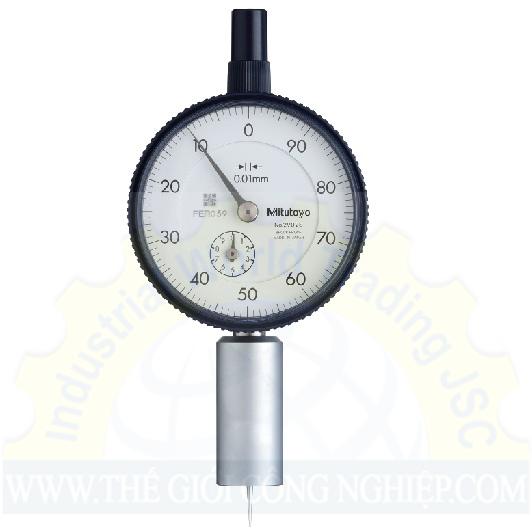 Đồng hồ đo độ sâu Mitutoyo 7222, 0-10mm/0.01mm  đế tròn