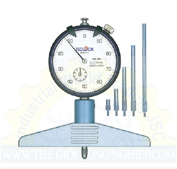 Đồng hồ đo độ sâu Teclock DM-214, 0-10 (220mm)/0.01mm