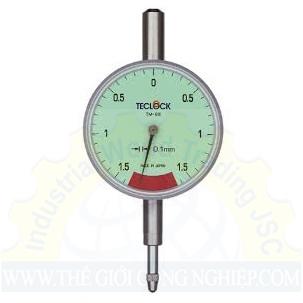 Đồng hồ so chân thẳng Teclock TM-102, 0-1mm (5mm)/0.01mm