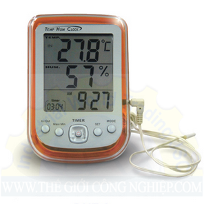 Nhiệt ẩm kế điện tử dải đo nhiệt độ -30 đến 50°C, dải đo độ ẩm 20 đến 95%RH