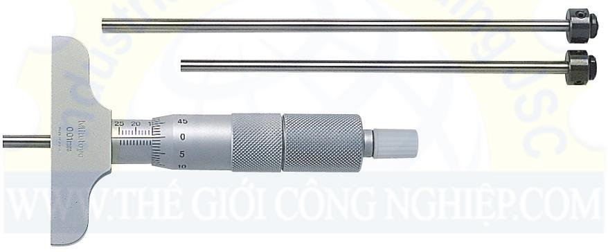 Panme cơ khí đo sâu Mitutoyo 129-110, 0-75mm/0.01mm (Đế đo 63.5mm)