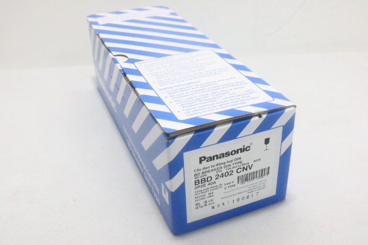 Cầu dao tự động MCB 2P 20A 6kA Panasonic BBD2202CNV, 240VAC 