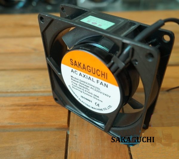 Quạt tản nhiệt Sakaguchi GH9225HA2SL, kích thước 92x92x25mm điện áp AC 220/240V