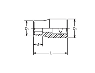 Đầu nối lục giác KOKEN 2400M-5.5