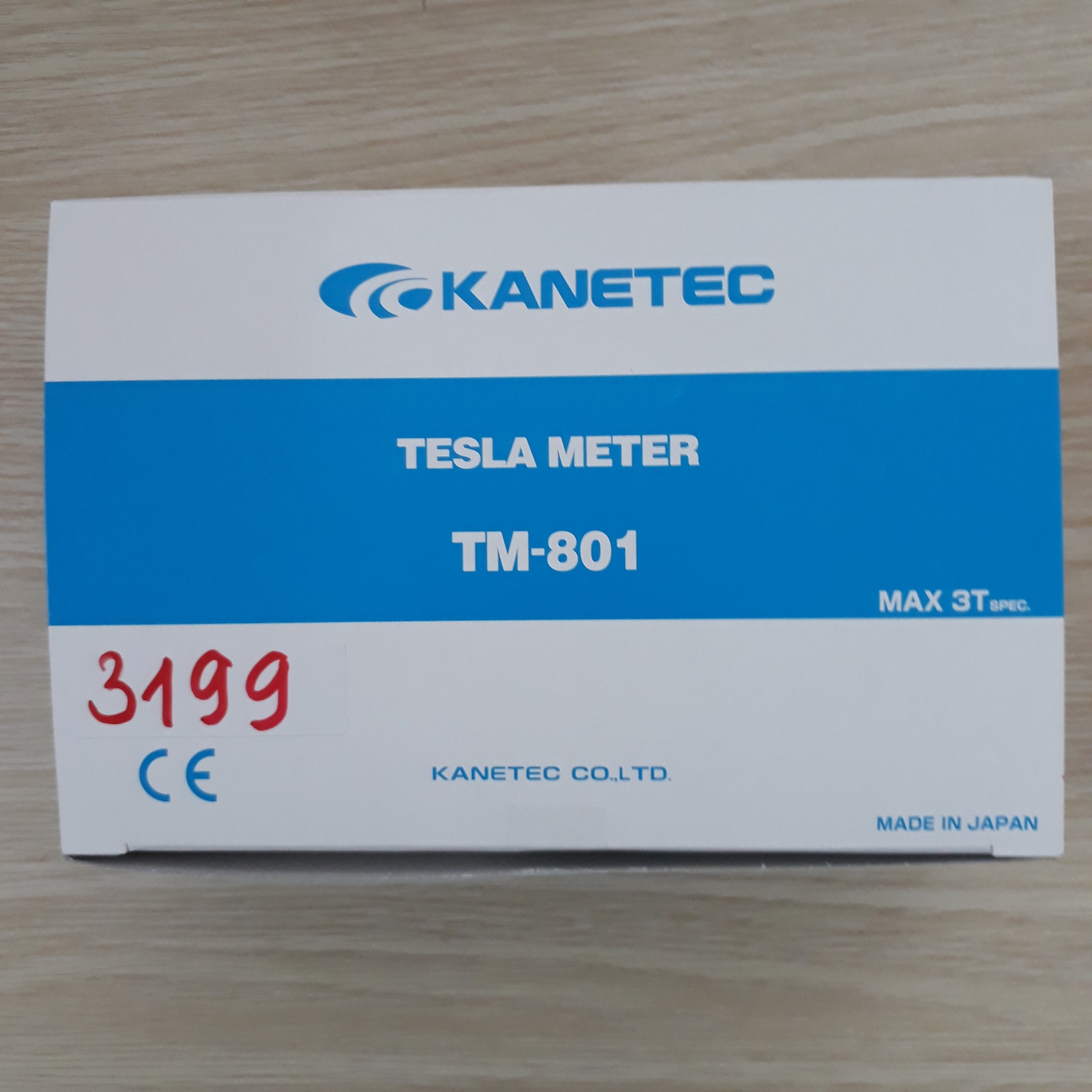 Máy đo từ trường dải đo 0-3000mT (bao gồm đầu dò tiêu chuẩn TM-801PRB) Kanetec TM-801