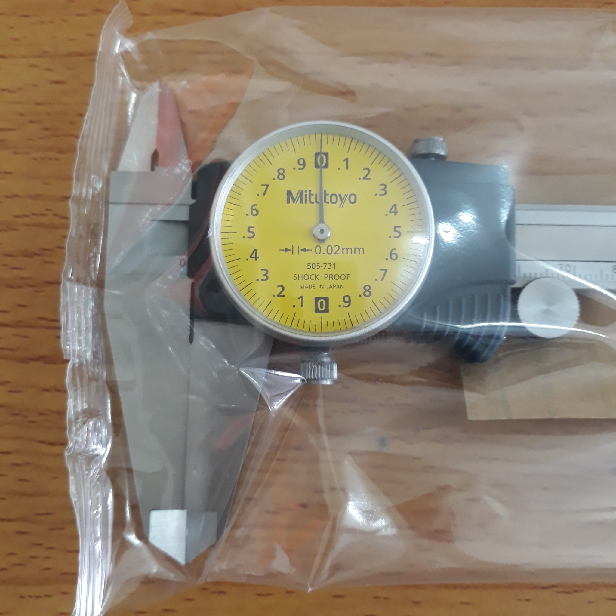 Thước cặp đồng hồ Mitutoyo 505-731, 0-200mm/0.02mm 