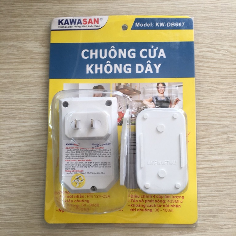 Chuôn cửa không dây 32 kiểu chuông