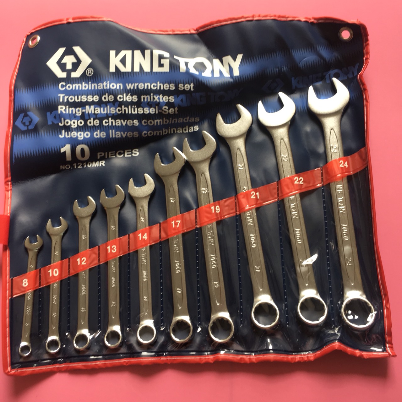 Bộ cờ lê vòng miệng 10 chi tiết 8-24mm KINGTONY 1210MR