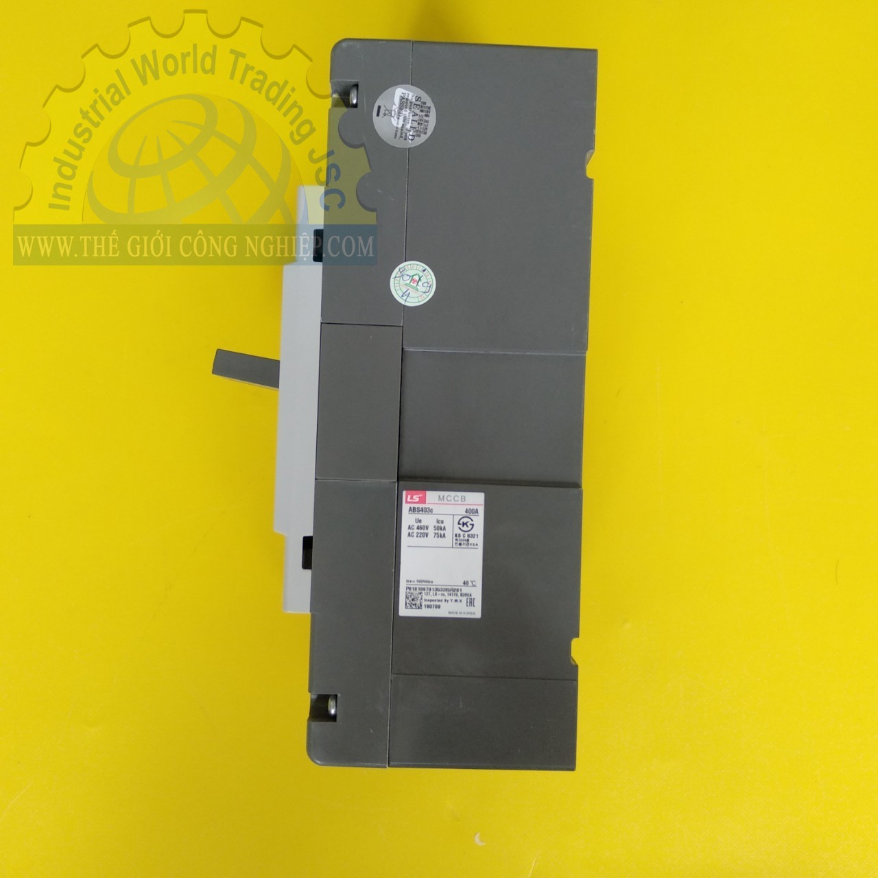 Cầu dao tự động MCCB (Aptomat) LS ABS403C 400A, khối 3 pha