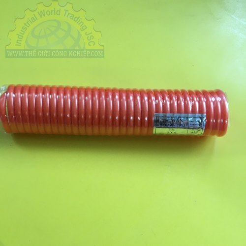 Dây hơi xoắn PU màu cam BOMA-TPU, đường kính 5 x 8mm,  chiều dài 6m