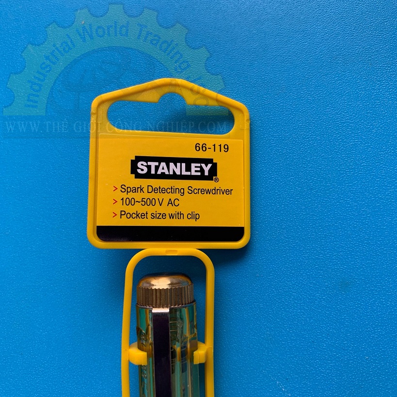 Bút thử điện Stanley 66-119,  nguồn điện 100V~500V.