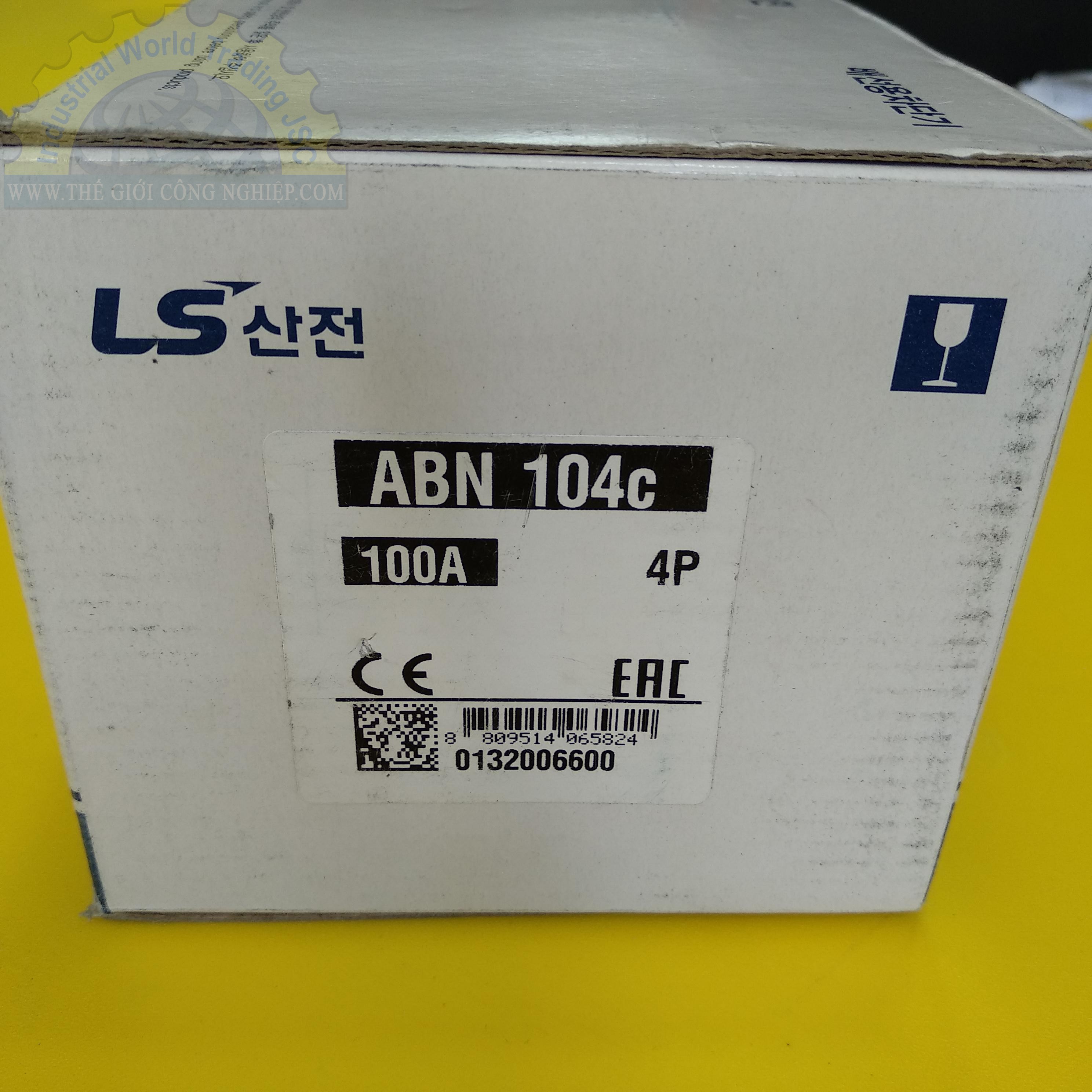 Cầu dao tự động MCCB (Aptomat) LS ABN104c 100A, khối 4 pha