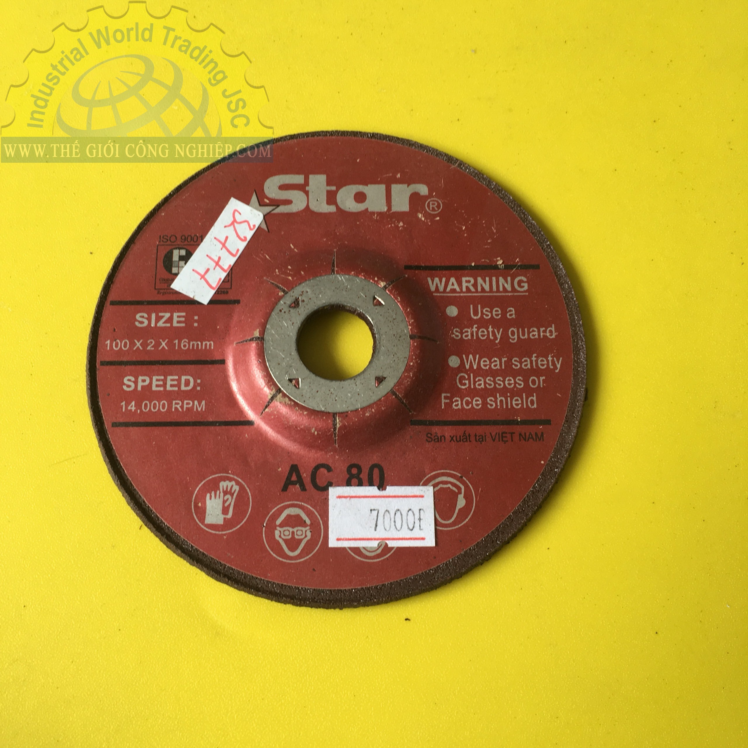 Đá mài 100 x 2 x 16mm Star AC80