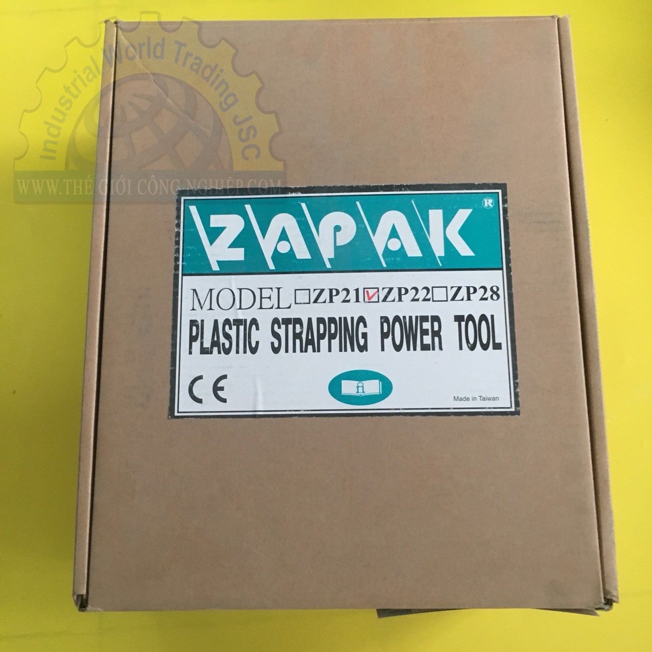 Máy đóng đai nhựa dùng pin Zapak ZP22-6C-Li, lực căng ~ 250 kg, dùng cho đây đai PP và PET có bản rộng 12~16mm, độ dày 0.60~1.27mm