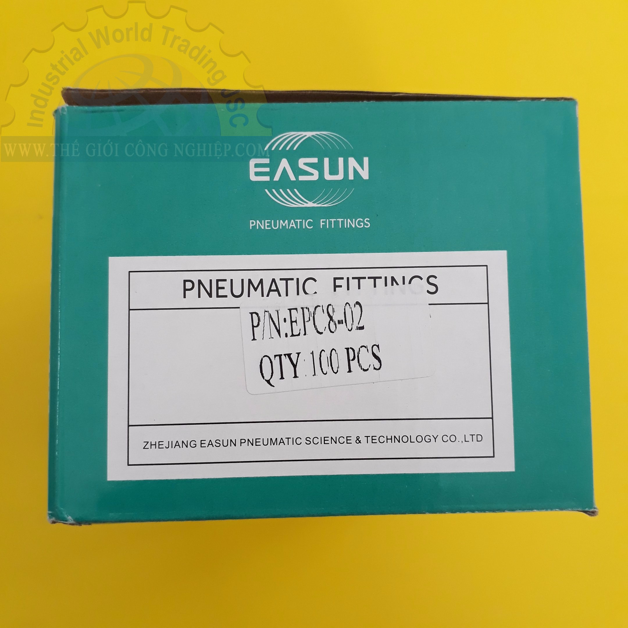 Đầu Nối Hơi Thẳng 1 Đầu Ren 13mm 1 Đầu Ống 8mm EPC8-02 EASUN