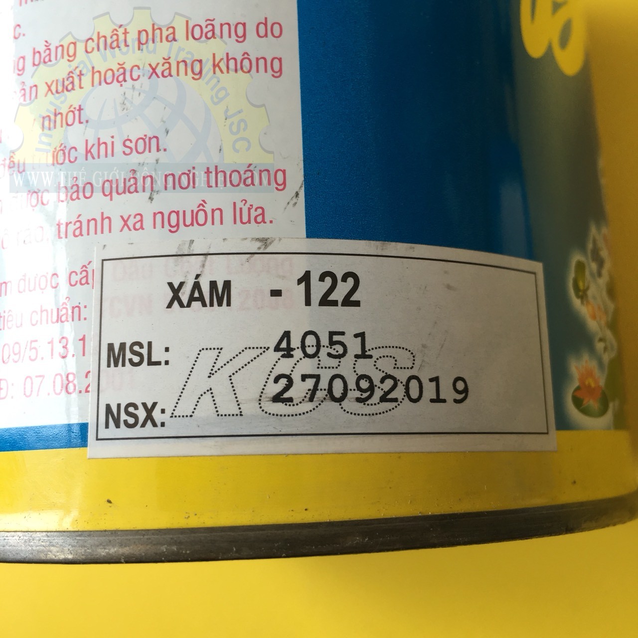 Sơn phủ alkyd (bóng) màu xám