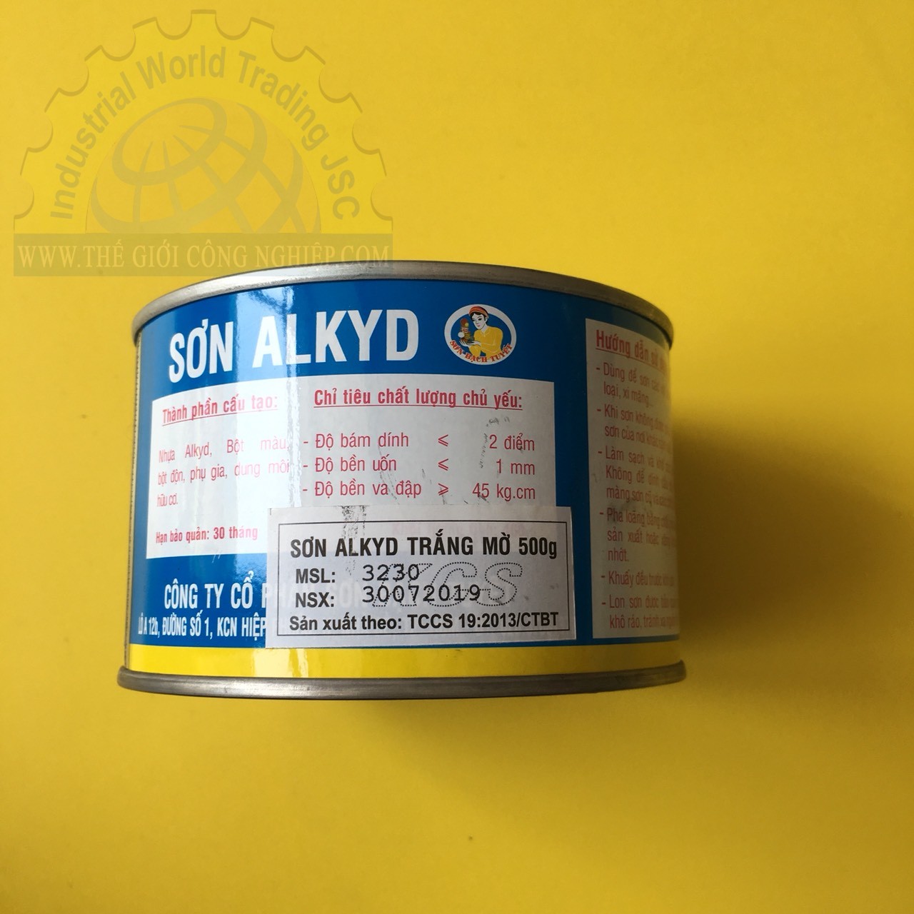 Sơn alkyd trắng mờ 0.4 kg