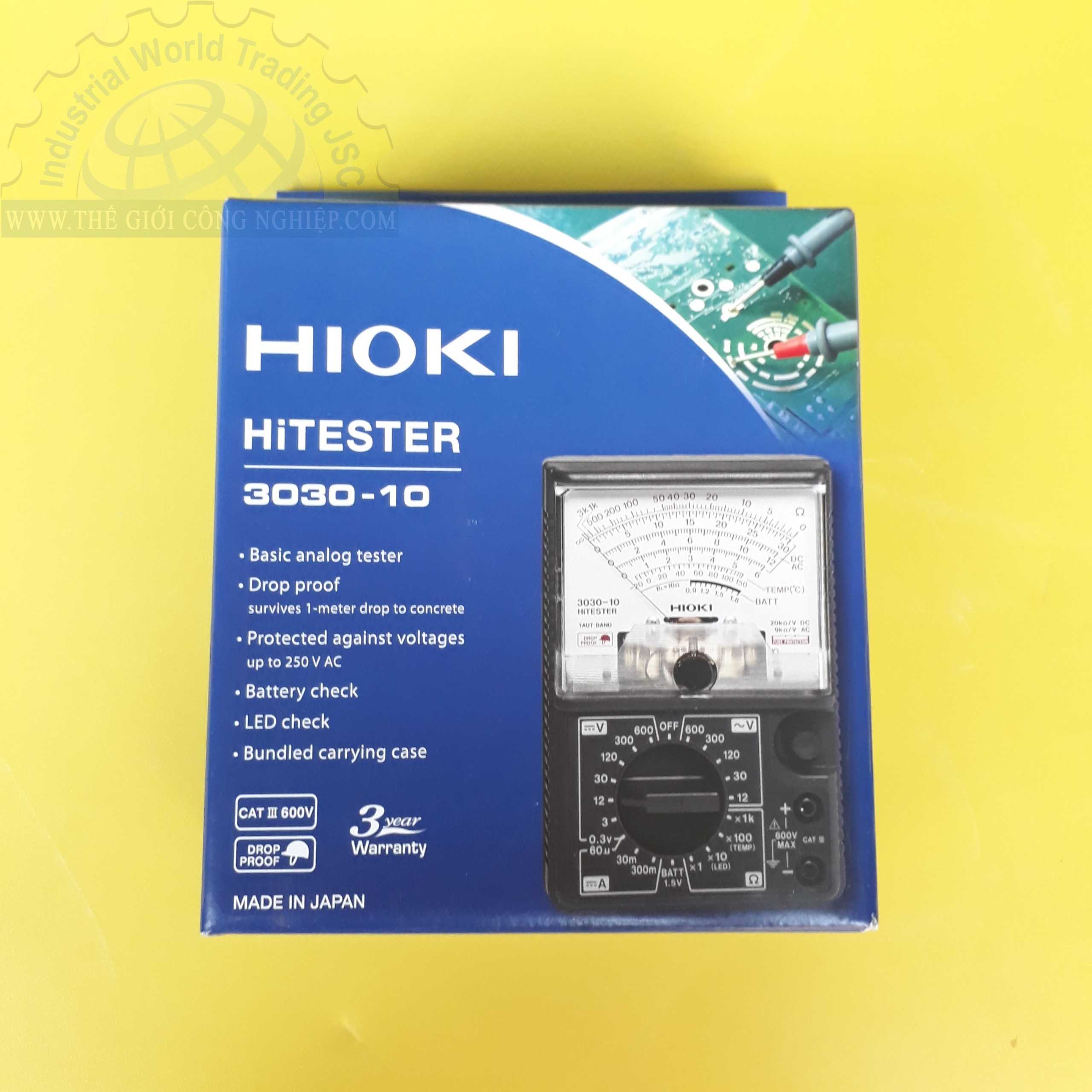 Đồng hồ vạn năng chỉ thị kim Hioki 3030-10 (600V)