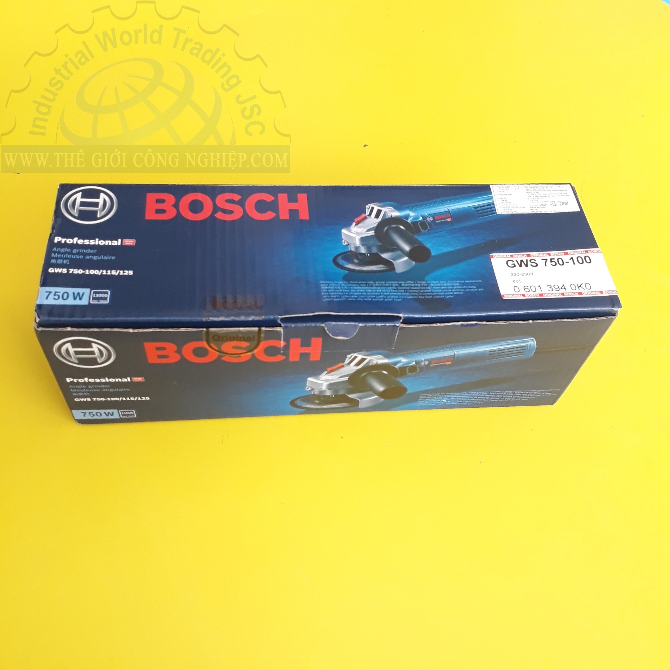  Máy mài góc BOSH GWS 750-100, 100mm - 750W 