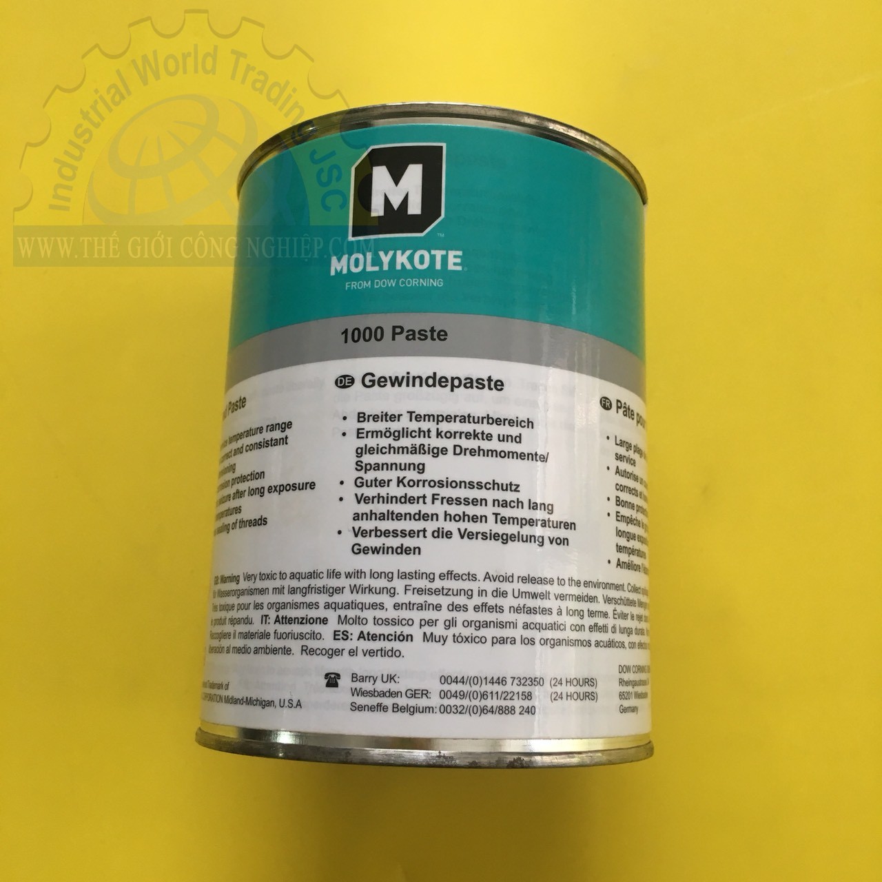 Mỡ chịu nhiệt 650°C MOLYKOTE 1000 Paste, 1kg