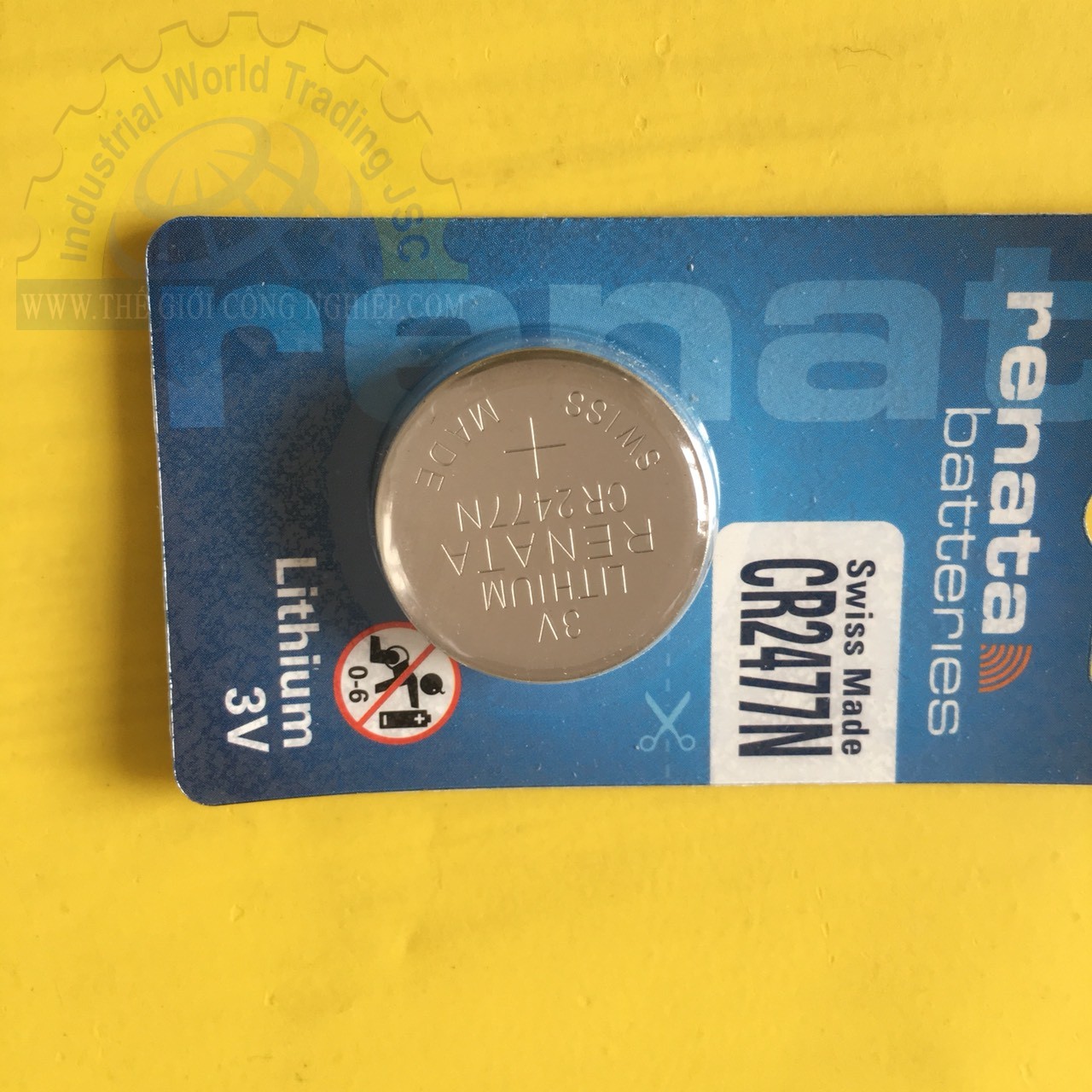 Pin Lithium 3V RENATA CR2477N, kích thước 7.7mm x 24mm (1 vỉ/1viên)