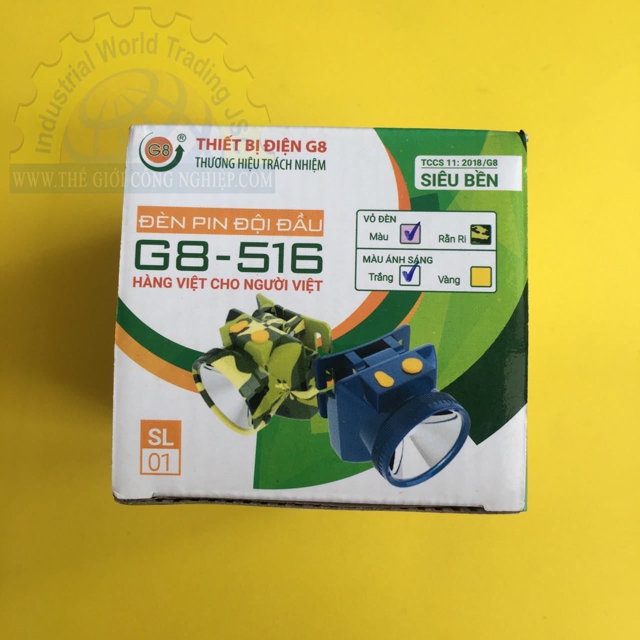 Đèn pin đội đầu ánh sáng trắng OEM-1150 G8-516