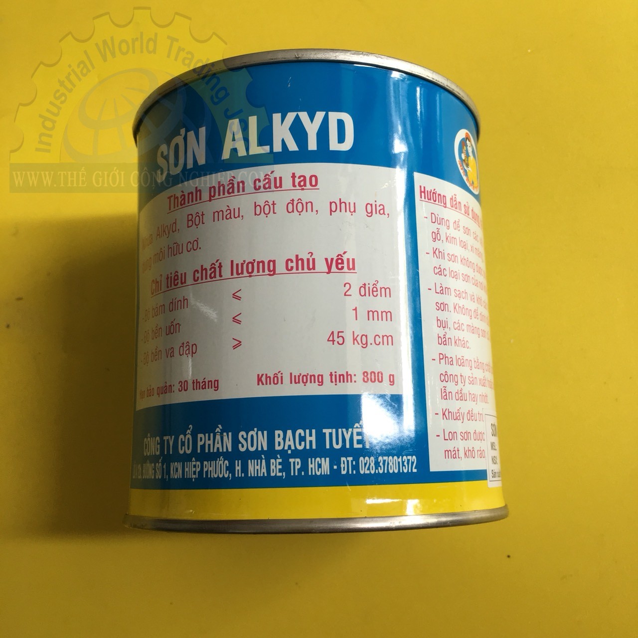 Sơn Alkyd Đen mờ 0.8Kg