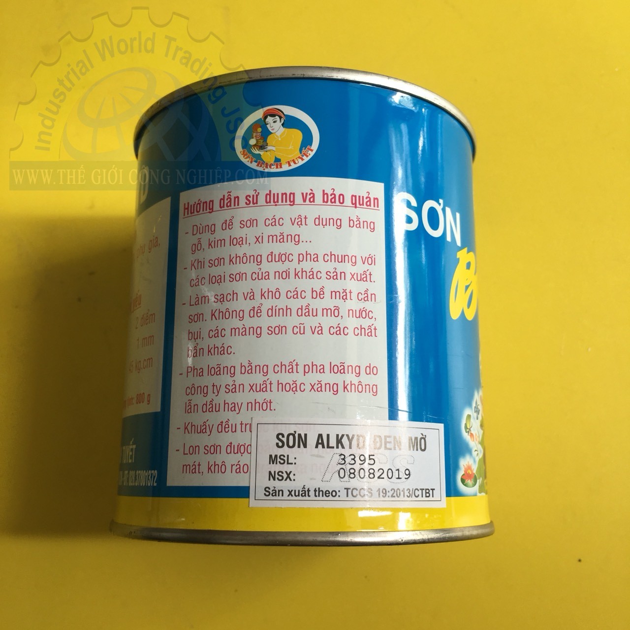 Sơn Alkyd Đen mờ 0.8Kg