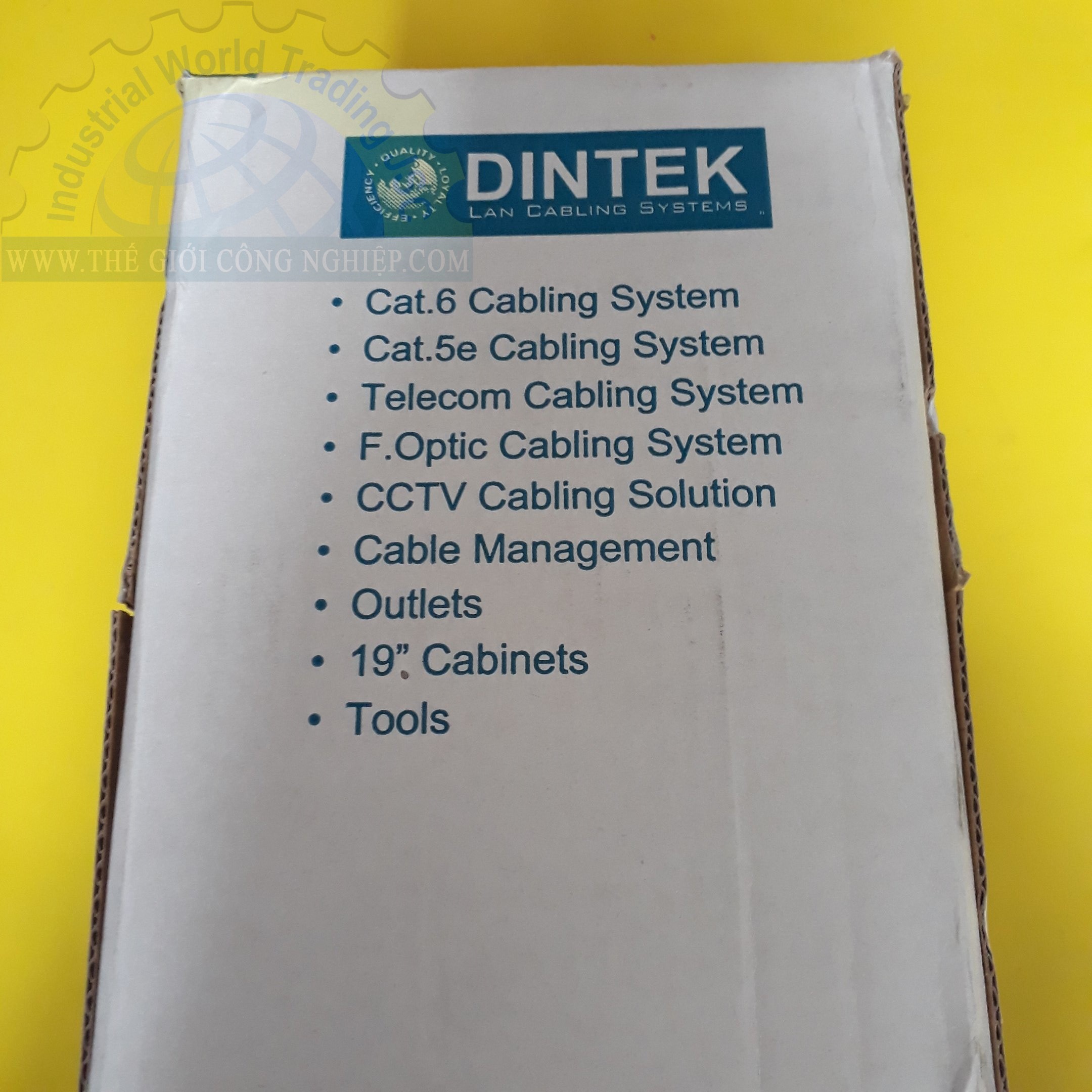 Cáp mạng 24AWG 4 dây xoắn, 100m/thùng DINTEK CAT.5E