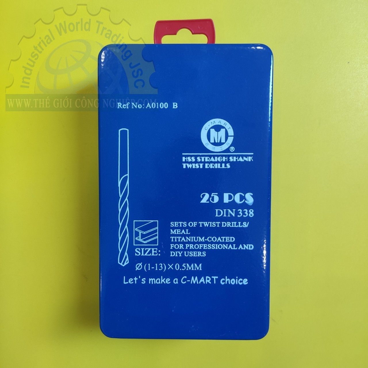 Bộ mũi khoan sắt 25 chi tiết C'mart A0100B, 1-13mm