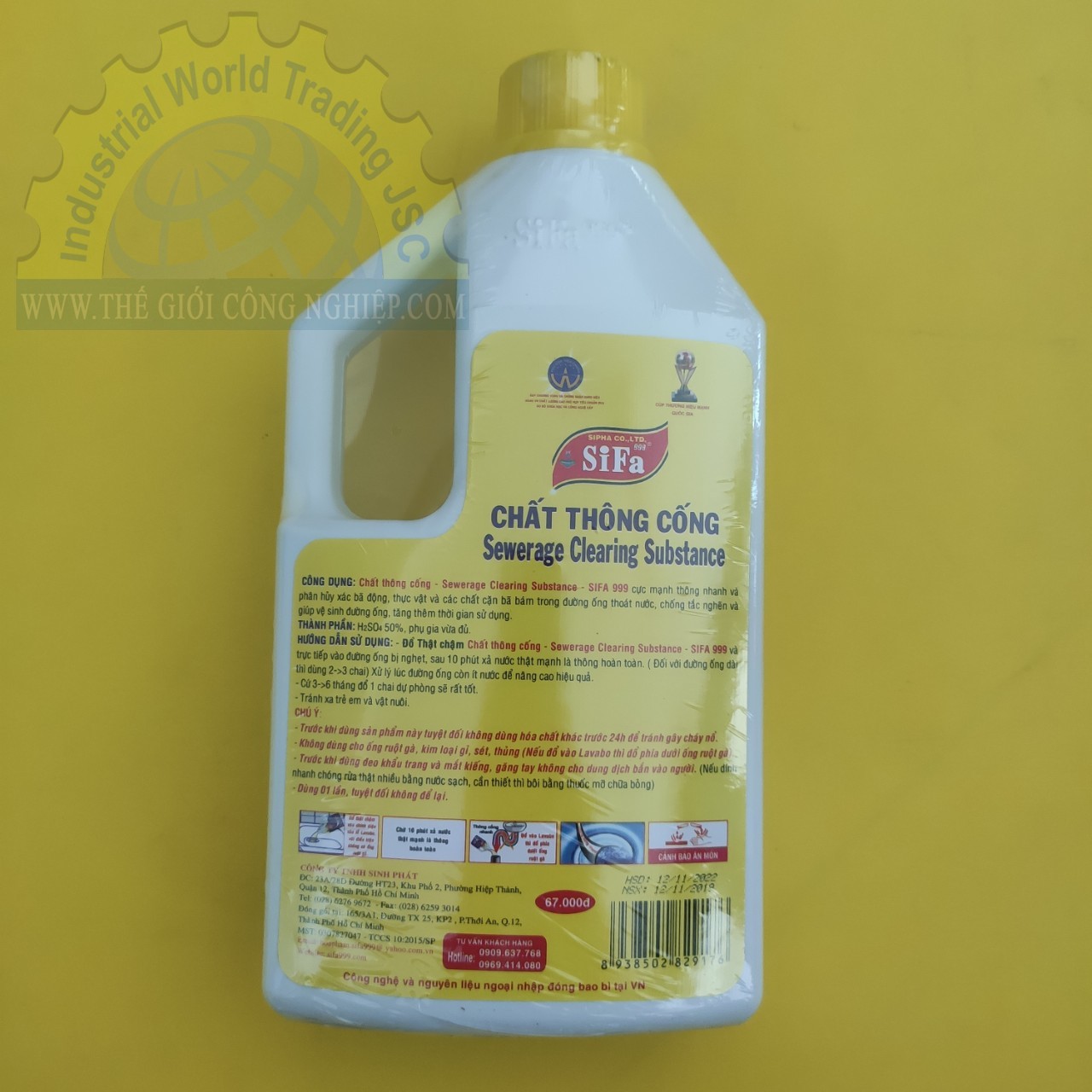 Chất thông cống siêu mạnh Sifa chai 1,4kg