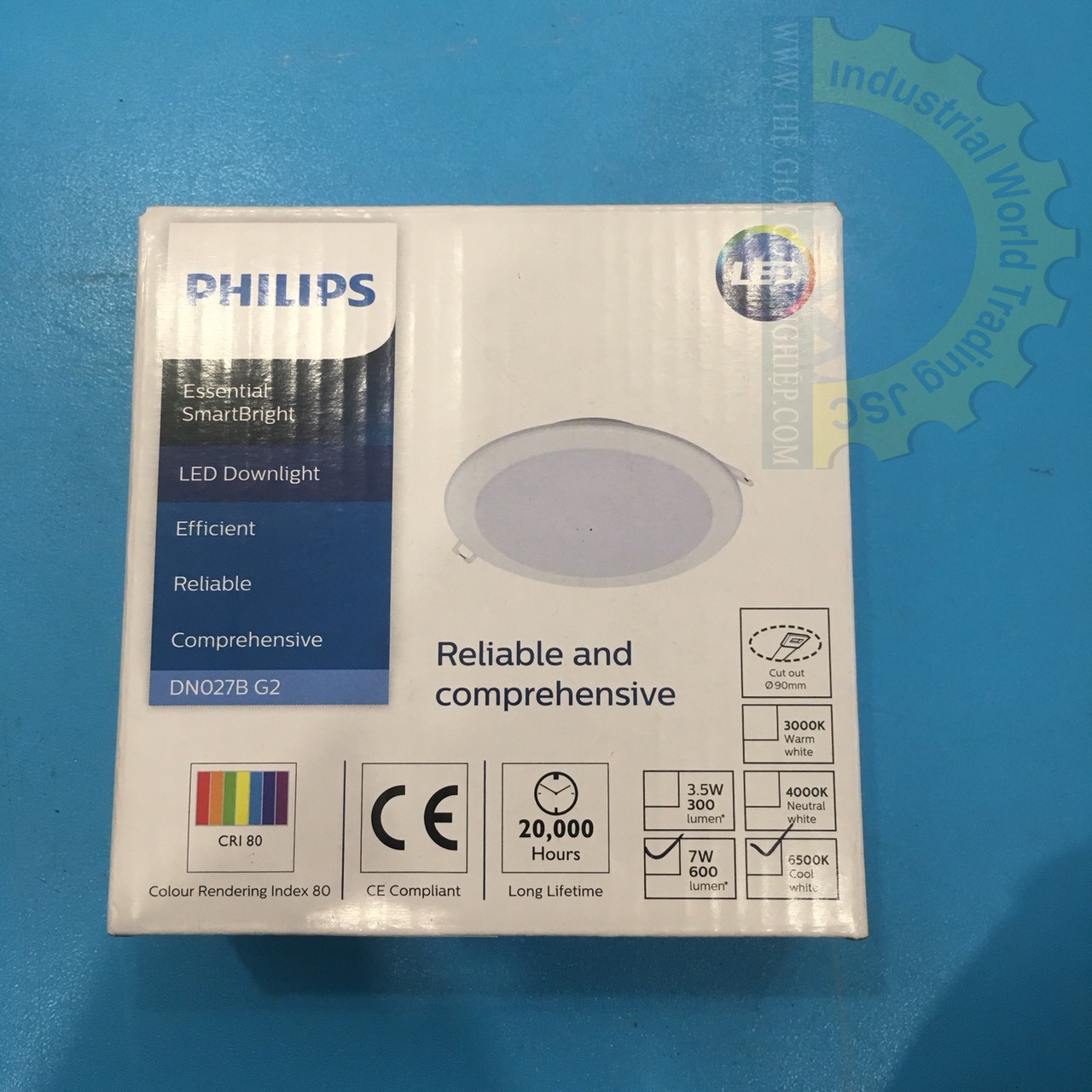 Đèn led tròn âm trần 7W Philips 46867	