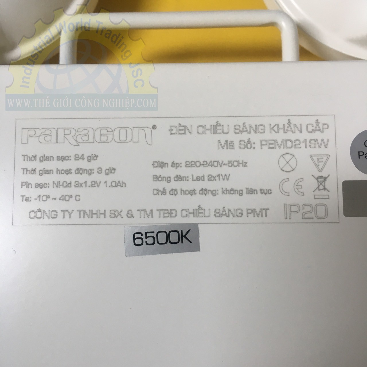 Đèn sạc khẩn cấp 2x1w Paragon PEMD21SW (Có tem PCCC)