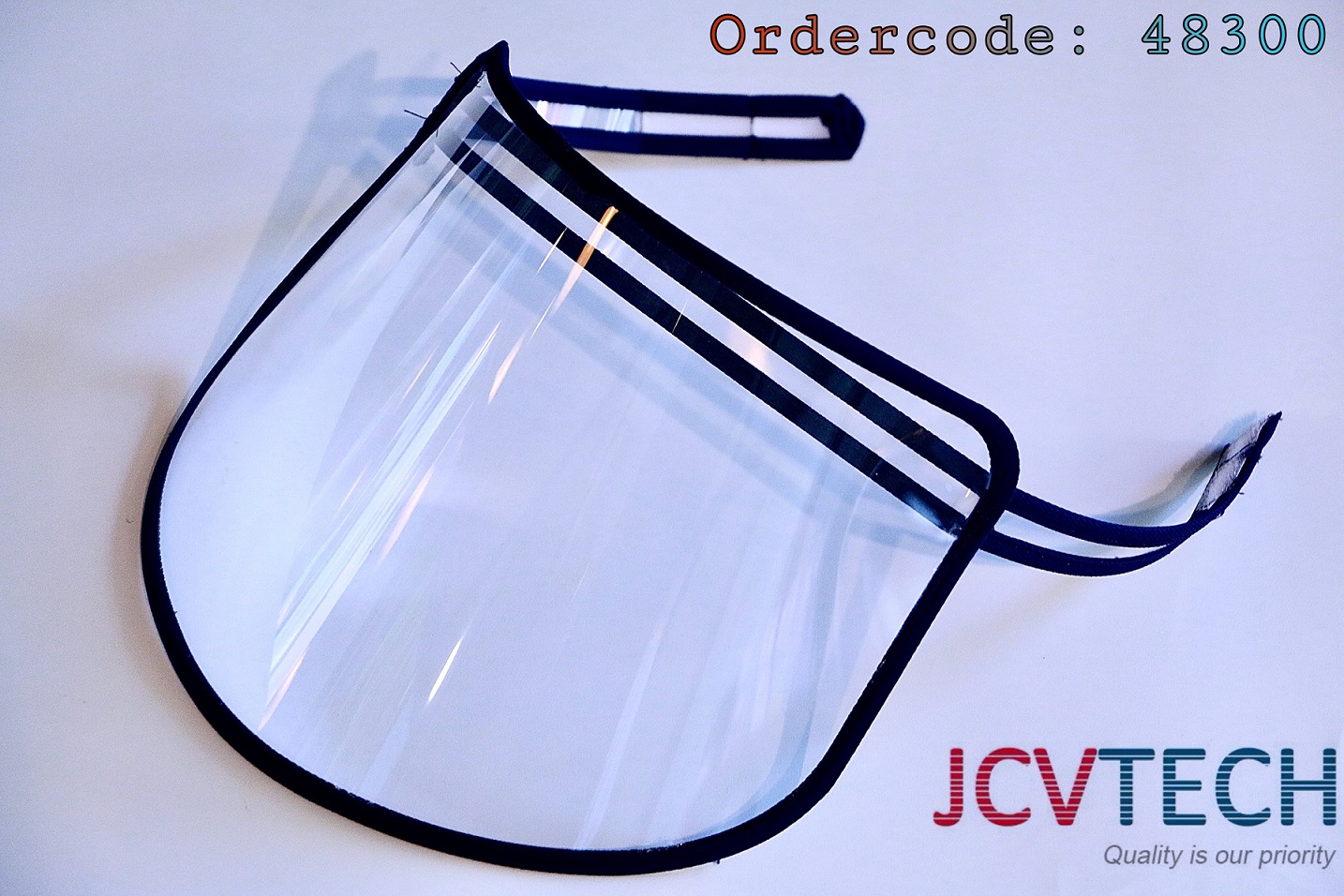 Tấm chắn giọt bắn, phòng Covid-19 JVCTech 48300, loại một dây dán dính