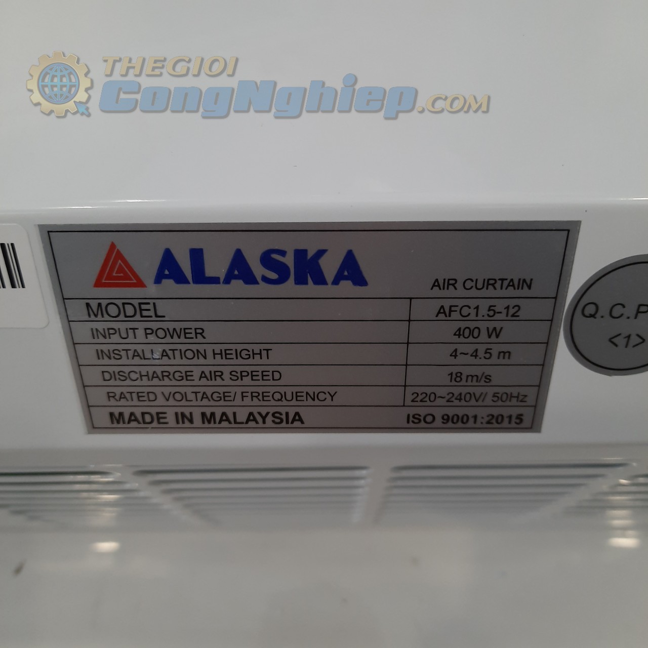 Quạt chắn gió ALASKA AFC-1.5-12 công suất 400w