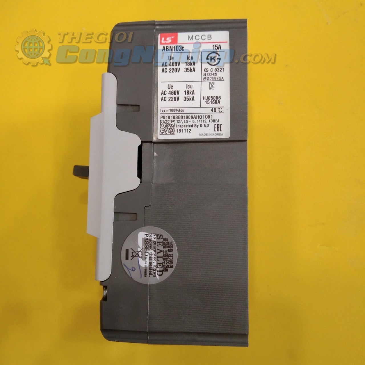 Cầu dao tự động MCCB (Aptomat) LS ABN103c 15A, khối 3 pha