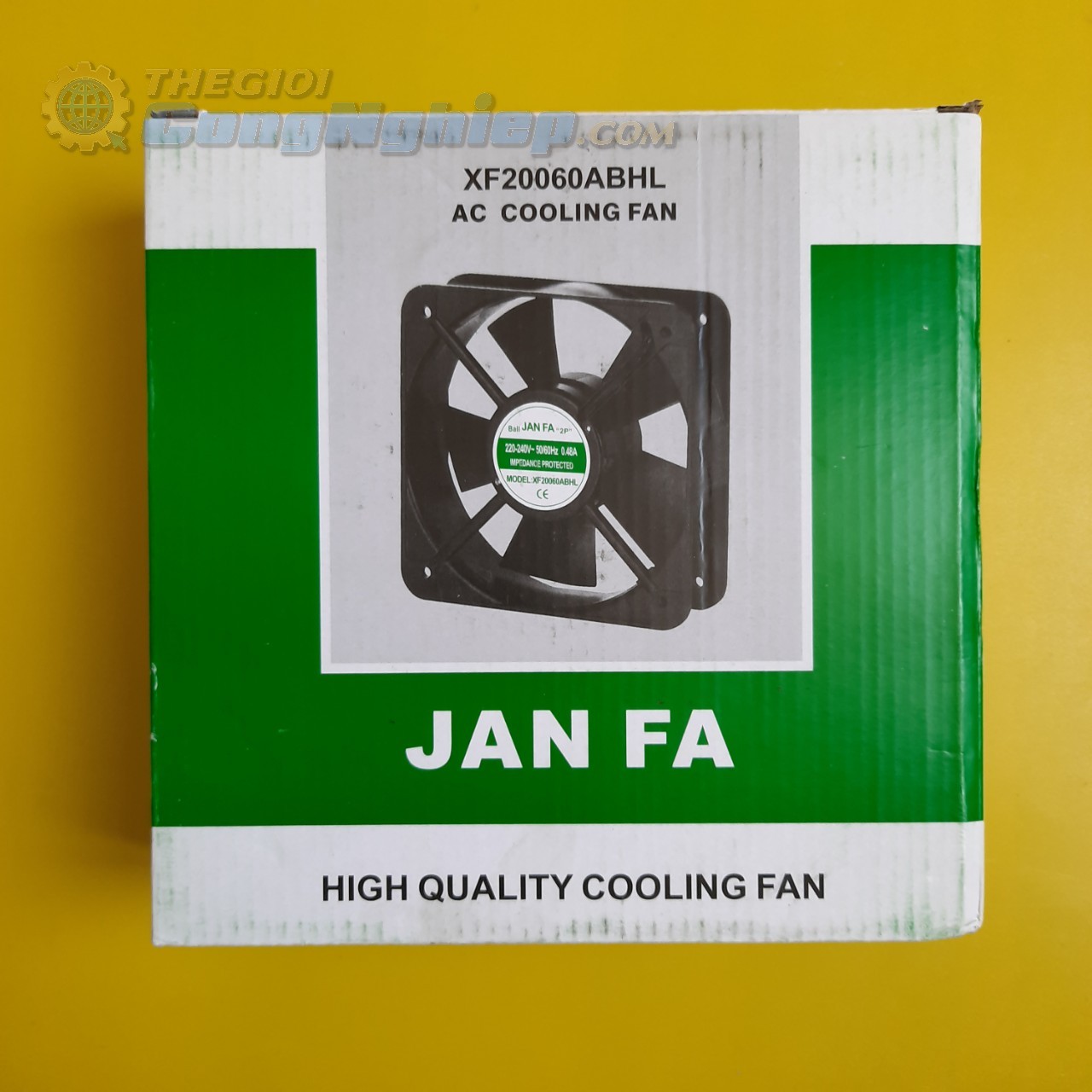 Quạt tản nhiệt Janfa XF20060ABHL, kích thước 200x200x60mm, điện áp AC 220/240V