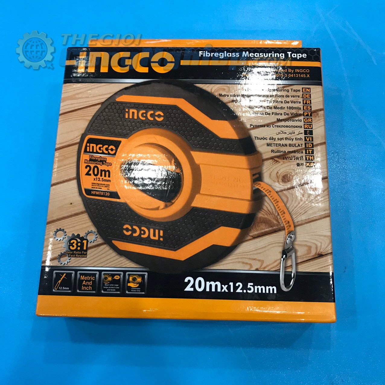 Thước dây sợi thủy tinh INGCO HFMT8120, 20mx12.5mm 