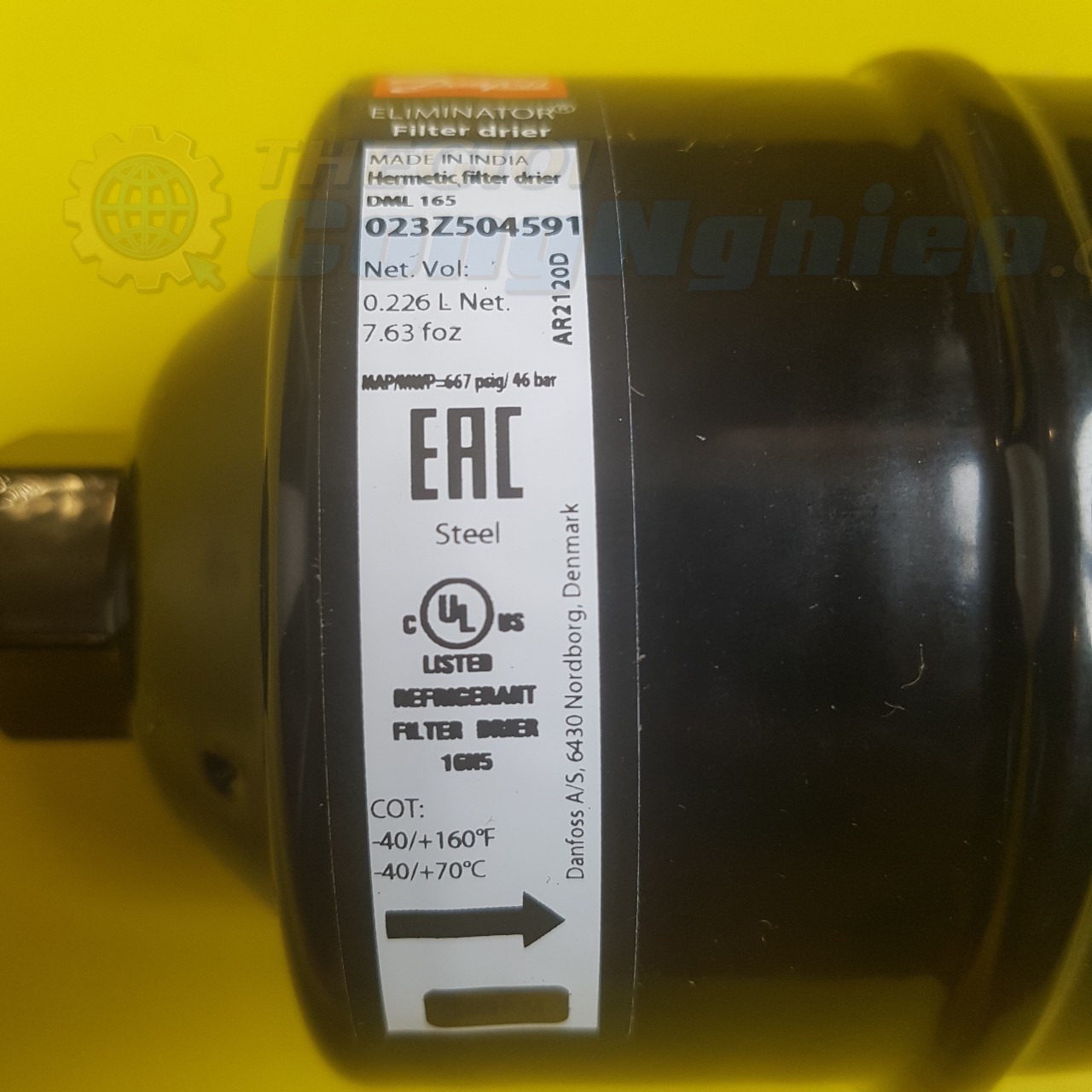 Pin lọc gas 16mm Danfoss DML 165