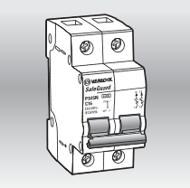 Cầu dao tự động mcb loại gắn trên ray 2p 40a SINO PS45N/C2040, dòng cắt ngắn mạch 4.5ka