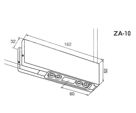 Kẹp dưới cửa kính Chất liệu inox  SUS304 sử dụng cho kính dày 10 - 12mm