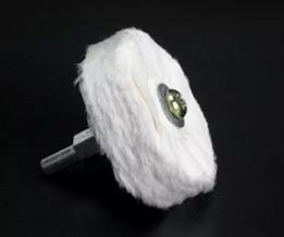 Bánh vải phẳng đánh bóng kích thước 50 x 15mm đầu cán 6mm chất liệu vải cotton trắng  OEM-866 TGCN-53163