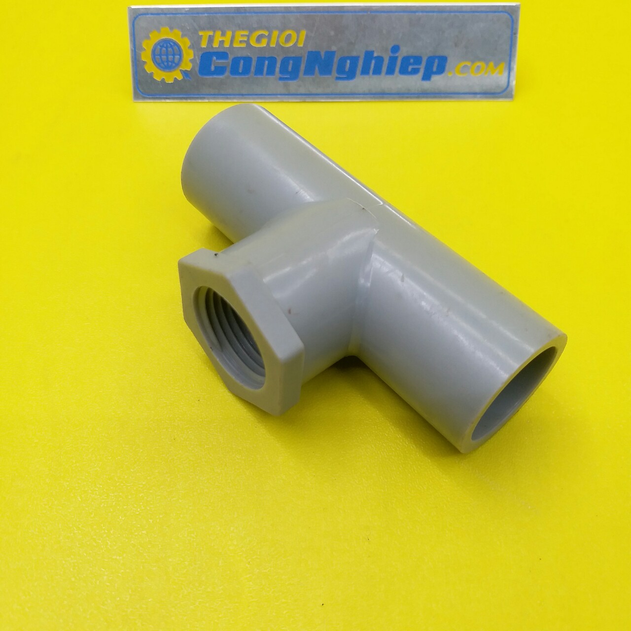 Nối ống chữ T nhựa PVC Bình Minh một đầu ren trong phi 21