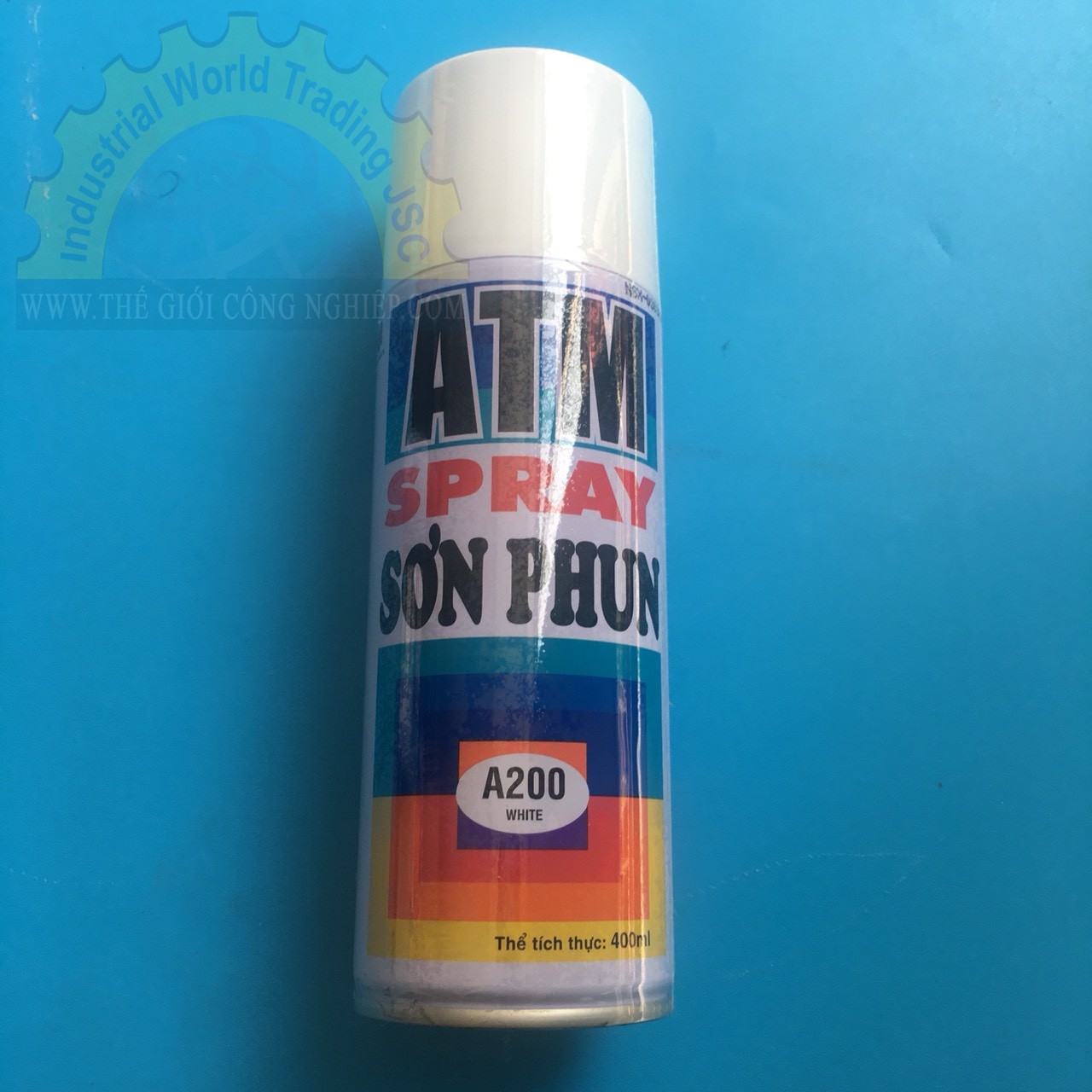 Sơn xịt ATM SPRAY A200 màu trắng 400ml (White color), 12 chai/ 1 thùng