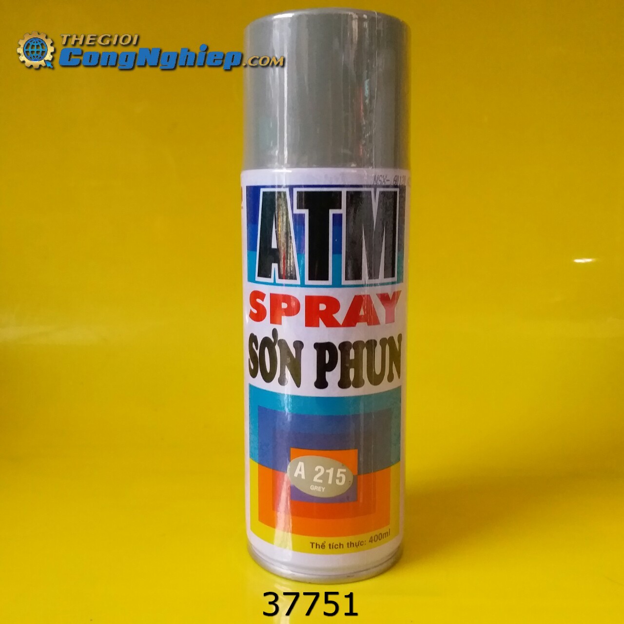 Sơn xịt ATM SPRAY A215 màu xám 400ml (Grey), 12 CHAI/ 1 THÙNG