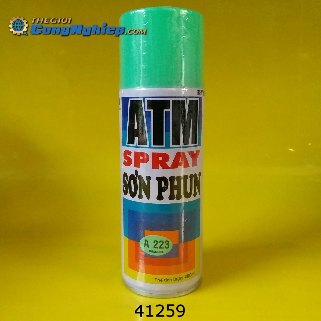 Sơn xịt ATM SPRAY A223 màu xanh ngọc 400ml (Turquoise), 12 chai/ 1 thùng