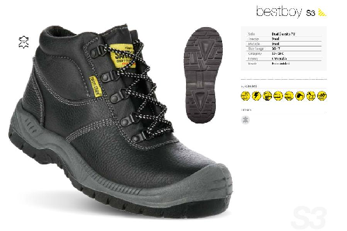 Giày bảo hộ BESTBOY2 size 38 màu đen SafetyJogger